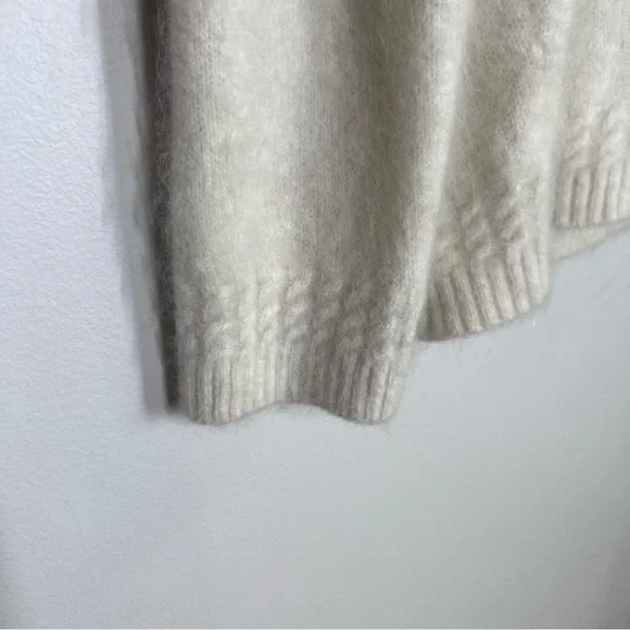 Sezane Sz S Denisa Baby Alpaca  Sweater Ecru Cream - Picture 5 of 11